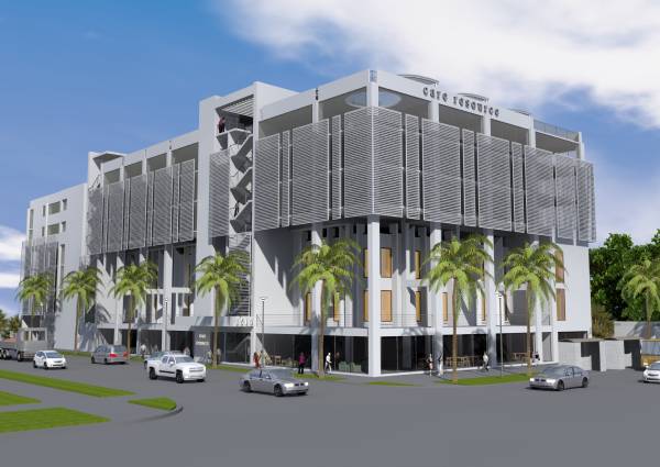 Rendering of Care Resource's Expansion and Renovation in Miami