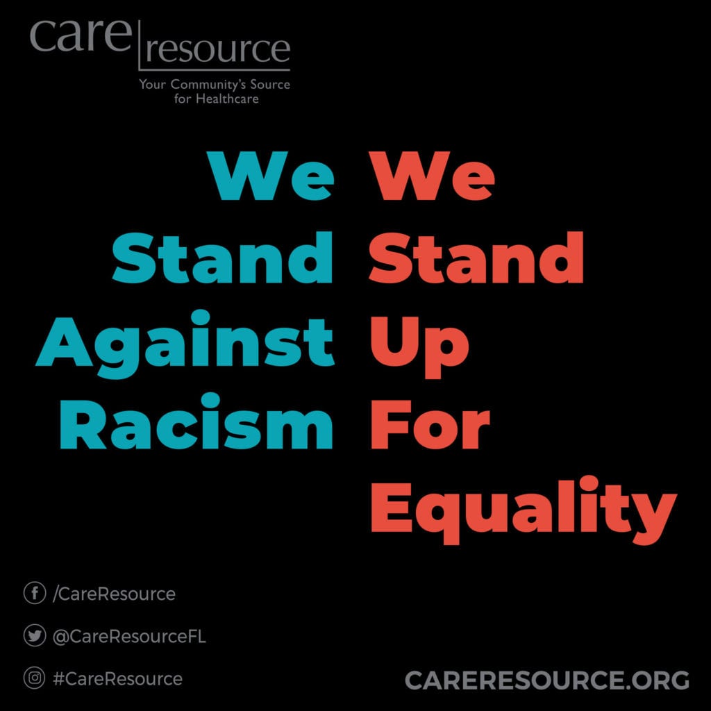 We Stand Against Racism and Stand Up for Equality